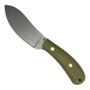 LT Wright Handcrafted Knives Camp MUK Flat Green Shadetree Fixed Blade Knife